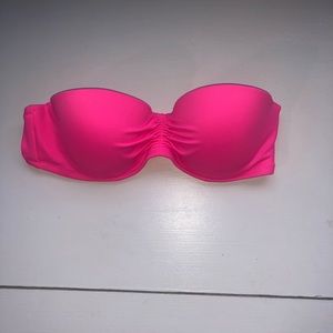 Pink Bandeau Victoria’s Secret Bikini Top